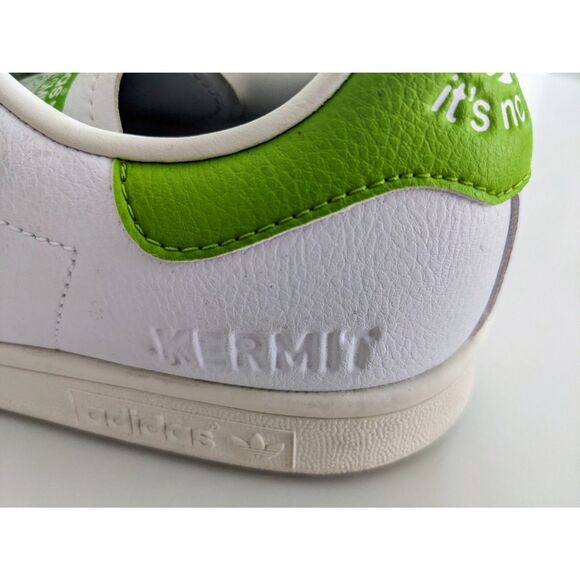 Men's Adidas Stan Smith Disney Miss Piggy and Kermit Sneakers US Sz 9 Art GZ5996 - Picture 7 of 12